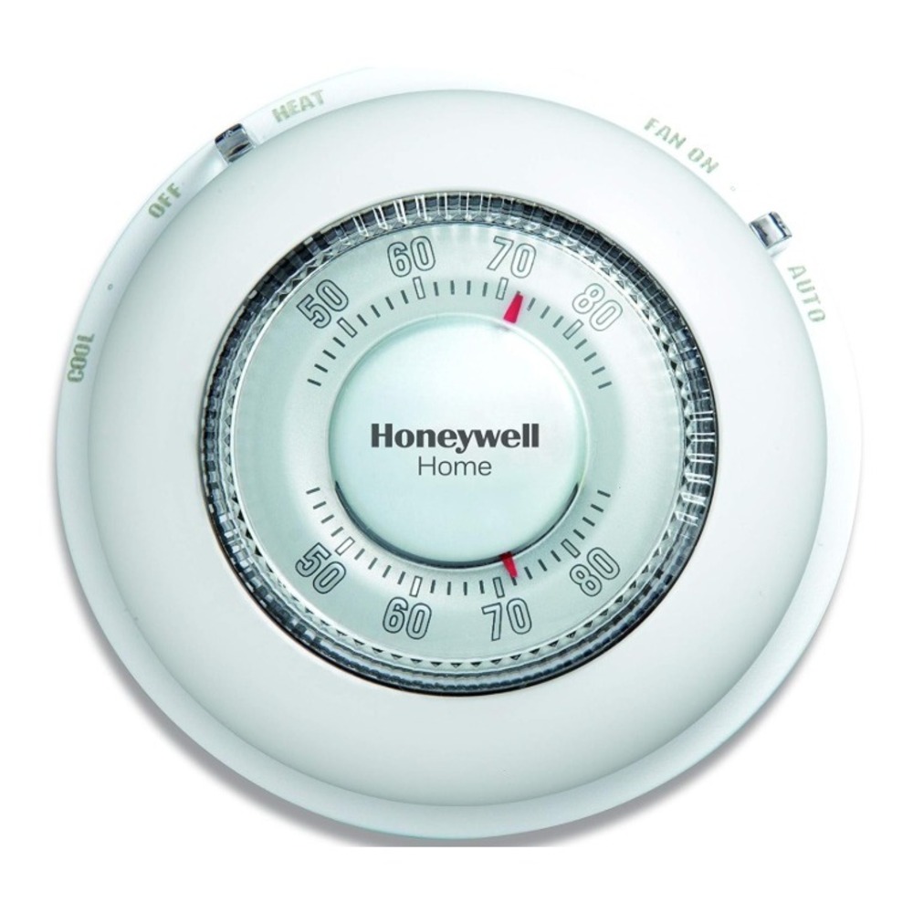 Honeywell Thermostat CT87N1001 Home White Round Non-Programmable Manual NWT